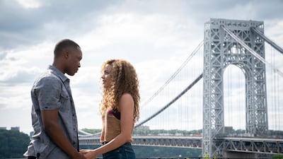 Corey Hawkins, left, and Leslie Grace in a scene from 'In The Heights'. The film is in UAE cinemas from June 17. AP