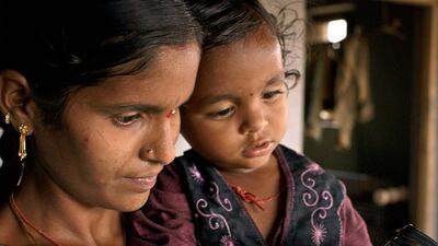 Bethi Malesh’s wife and son remain in India while he works as a rigger in Dubai.