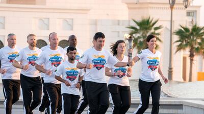 The Special Olympics World Games 2019 Torch Run at the Presidential Palace.