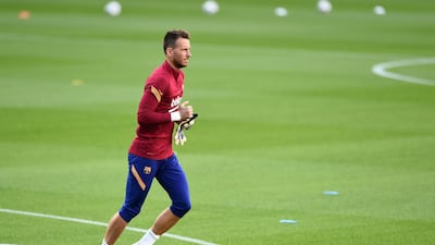 BARCELONA RATINGS: Neto – 6, Gifted a rare start, Neto was the busier of the two goalkeepers in the opening exchanges but he didn’t have a tangible save to make until the half hour mark, when he stopped Pervis Estupian’s volley. Was always alert when needed. AFP