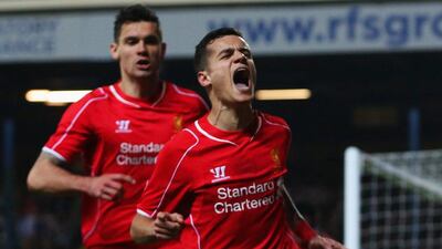 Chelsea captain John Terry will vote for Philippe Coutinho, right, as his Player of the Year. Jan Kruger / Getty