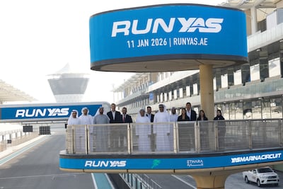 Officials pose at the RunYAS launch.