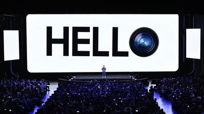 TM Roh, President and Head of Mobile Communications Business, speaks during the Samsung Galaxy Unpacked 2020 event. EPA