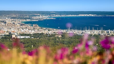 Located at the peak of Son Vida, the property overlooks Mallorca's capital, Palma.