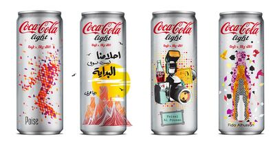 Coca-Cola's latest collection of cool can art. Courtesy: Coca-Cola