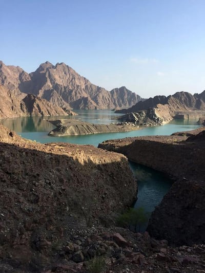 The Hatta Hike starts near Hatta Dam and passes through narrow mountain ridges. Courtesy Wam