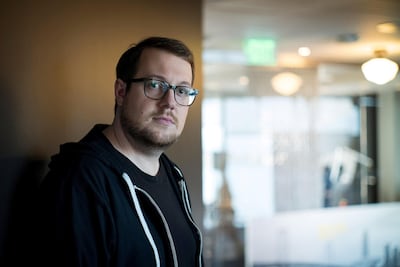Jackson Palmer, co-founder of Dogecoin. The meme-based cryptocurrency was created in 2013 as a joke by engineers Billy Markus from IBM and Mr Palmer from Adobe. Photo: Bloomberg
