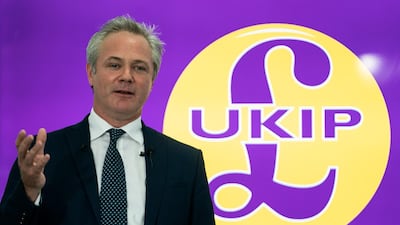 Newly appointed Ukip leader Richard Braine. EPA