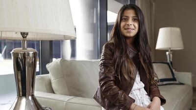 Emirati child actor Mahra Hesham Mustafa stars in the The Family Tree, a 10-minute short film that will form the centrepiece of the UAE Pavilion in Milan. Antonie Robertson/ The National.