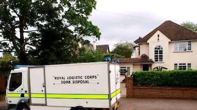 The Surrey police force had to evacuate the immediate area around the Al Hilli family home in the village of Claygate, south-west of London, due to "potentially explosive substance" found at the address.