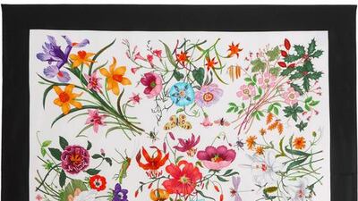 Gucci scarf, Dh1,370. Courtesy Net-a-Porter