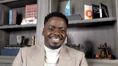Daniel Kaluuya accepts the Best Supporting Actor Award during the 26th annual Critics' Choice Awards on March 7, 2021. EPA