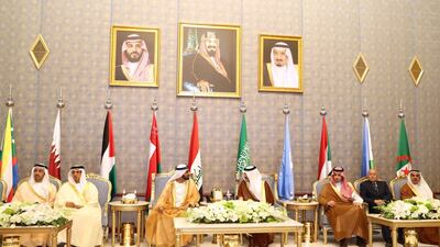 His Highness Sheikh Mohammed bin Rashid Al Maktoum, the Vice President, Prime Minister and Ruler of Dubai, has arrived at the King Abdulaziz Air Base, in Dharan, leading the UAE delegation to the 29th Arab Summit, due to start tomorrow in the Saudi city of Dammam. Prince Saud bin Nayef bin Abdul Aziz Al Saud, Governor of the Eastern Province, and a number of Saudi princes along with Ahmed Aboul-Gheit, Arab League Secretary General, welcomed H.H. Sheikh Mohammed upon arrival. Also present were Sheikh Abdullah bin Zayed Al Nahyan (L) Minister of Foreign Affairs and International Cooperation and Sheikh Mansour bin Zayed Al Nahyan (2L) Deputy Prime Minister and Minister of Presidential Affairs. WAW