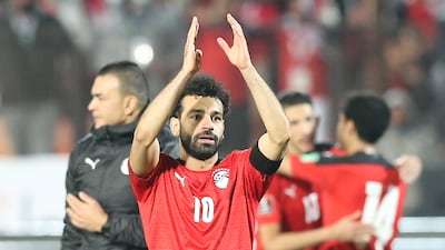 Mohamed Salah of Egypt during the Qatar 2022 World Cup Africa qualifiers. EPA