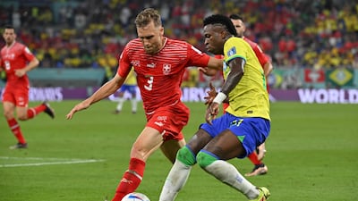 Silvan Widmer 7: Caught napping on cross in first half which allowed Vincius Junior free shot at goal but Brazilian failed to connect properly allowing keeper to save. One beautiful first touch followed by low cross into box that Brazil scrambled away after break. AFP