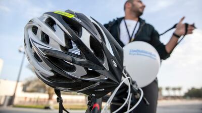 Cyclists must wear a helmet - even if they are renting a bicycle and only travelling a short distance. Silvia Razgova / The National