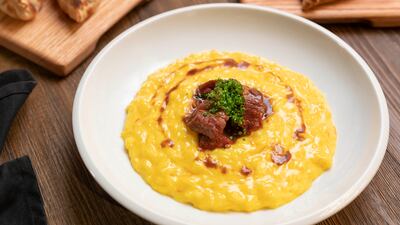 Saffron risotto.