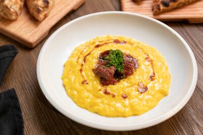Saffron risotto at Sucre. Photo: Antonie Robertson / The National