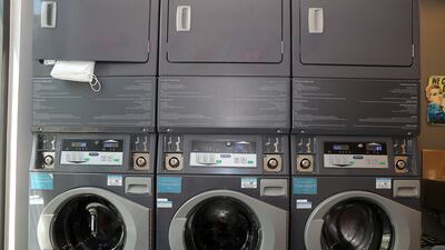 The laundry room used by Alwaleed Osman. Pawan Singh / The National