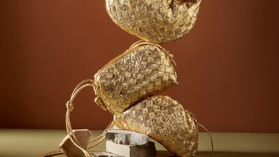 Exclusive Ramadan bags, by Bottega Veneta, at Ounass. Photo: Ounass