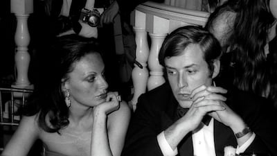 Fashion Designer Diane von Furstenberg and businessman Robert Trump attend Sol Hurok Gala on May 21, 1973 at the Metropolitan Opera House in New York City. Getty Images