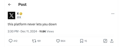 Elon Musk's X social media platform took advantage of the massive outage affecting Meta-owned platforms like Facebook, Instagram, WhatsApp and Threads. Photo: X