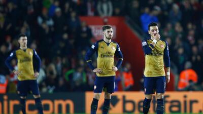 Arsenal were defeated 4-0 at Southampton on Boxing Day to miss a chance to go top of the Premier League. Christopher Lee / Getty Images