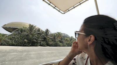 Getting to the island takes a 4 kilometre boat trip in to the Heart of Europe project on The World islands. Chris Whiteoak / The National