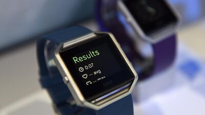 Fitbits and other devices may one day be linked to doctors' medical records. David Paul Morris / Bloomberg