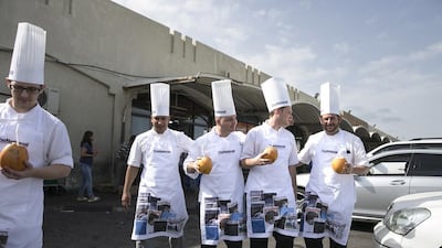 Refreshing coconut water is a necessity ahead of the #healthyliving cooking experience, which was organised by The National. Silvia Razgova / The National