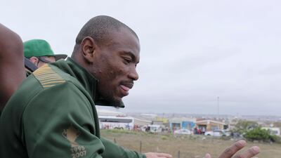 Makazola Mapimpi during the Rugby World Cup 2019 Champions Tour on November 10, 2019 in Port Elizabeth, South Africa. Getty Images