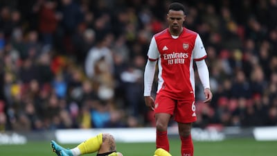 Gabriel - 6: Skinned by Dennis in first-half and saw Nigerian attacker sting palms of Ramsdale but that was rare blemish from Brazilian centre-half. Reuters