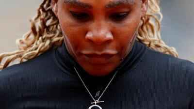 Serena Williams during her first round match against Kristie Ahn. Reuters