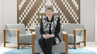Helen Clark, UNDP administrator and former prime minister of New Zealand, at the New Zealand Embassy in Abu Dhabi. Chris Whiteoak / The National