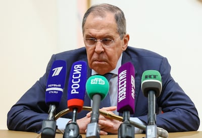 Russian Foreign Minister Sergey Lavrov. EPA