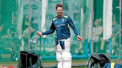 Steve Smith of Australia looks on during the Australia nets session at Lord's Cricket Ground. Getty Images