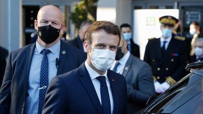France's President Emmanuel Macron has been working to avert conflict in Ukraine. AFP