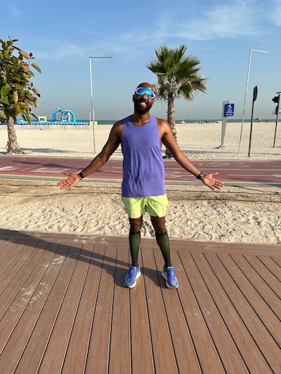 Husam Mohamed has lost 50kg since taking first in his first Dubai Fitness Challenge event. Photo: Husam Mohamed