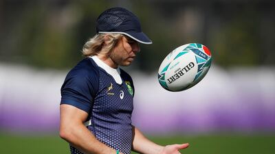 Faf de Klerk during training. Reuters