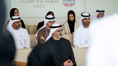 Sheikh Khaled bin Mohamed, Crown Prince of Abu Dhabi, attends the National Family Growth Agenda 2031 session