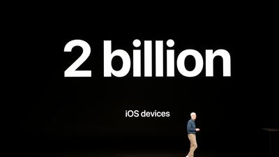 Tim Cook speaks on stage at the start of the launch event. Reuters