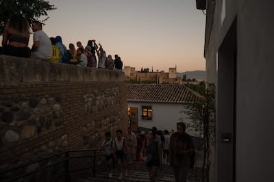 Sections of Alhambra remain closed to tourists after the earthquakes. AFP