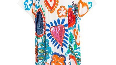 A kaftan from the Bonita collection, created by artist Kristian Williams, available at Sauce