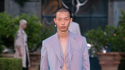 The spring summer 2020 menswear collection was inspired by the dandyish street wear of South Korea. Courtesy Givenchy