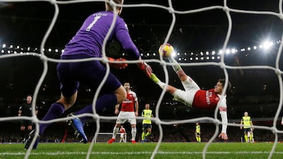 Centre midfield: Lucas Torreira (Arsenal) – An acrobatic volley brought victory against Huddersfield and was what the Uruguayan deserved after another all-action display. Reuters