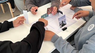 The foundation holds workshops for students to learn about curation and gallery assistance. Photo: Bassam Freiha Art Foundation