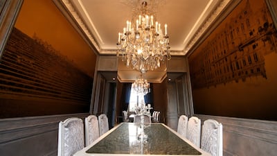 Some of the walls have photographs shot by Karl Lagerfeld himself, which are then printed on canvas for a vintage-painting look. Gonzalo Fuentes / Reuters