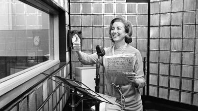 British singer Vera Lynn rehearses her new radio show on December 31, 1965. Getty Images