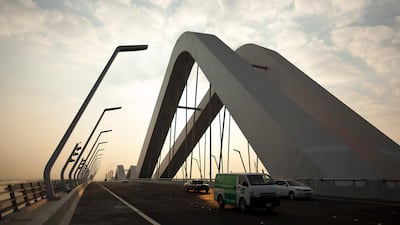 Abu Dhabi's Sheikh Zayed Bridge was one of the buildings designed by the Iraqi-British architect Zaha Hadid. The National.