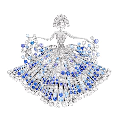 A ballerina brooch from Van Cleef & Arpels's Le Secret high jewellery collection. Photo: Van Cleef & Arpels
